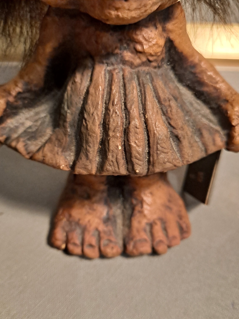 NyForm Vintage 90s Handmade In Norway Brown Girl Lena Troll Doll Latex Sculpture - Picture 10 of 12